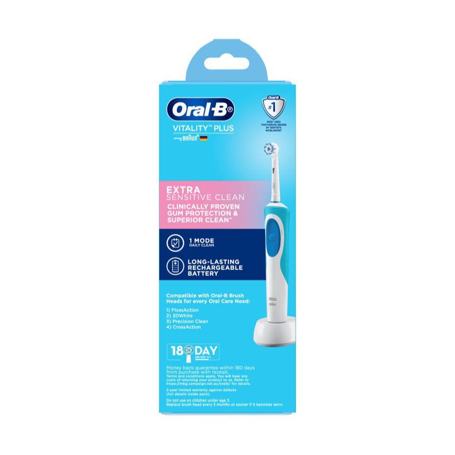 Oral-B Vitality Extra Sensitive Clean Electric Toothbrush 2 Pack
