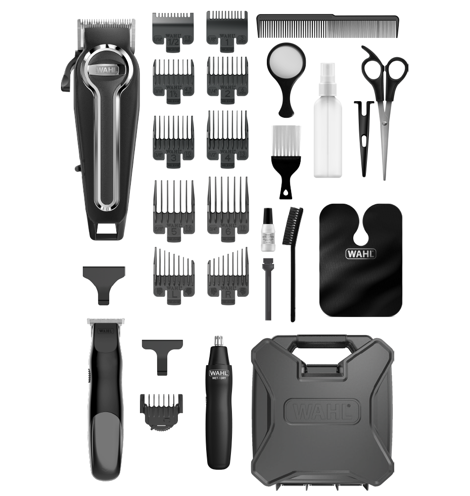 Wahl Cordless Elite Pro Barber Hair Cutting Kit
