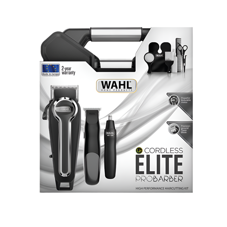 Wahl Cordless Elite Pro Barber Hair Cutting Kit