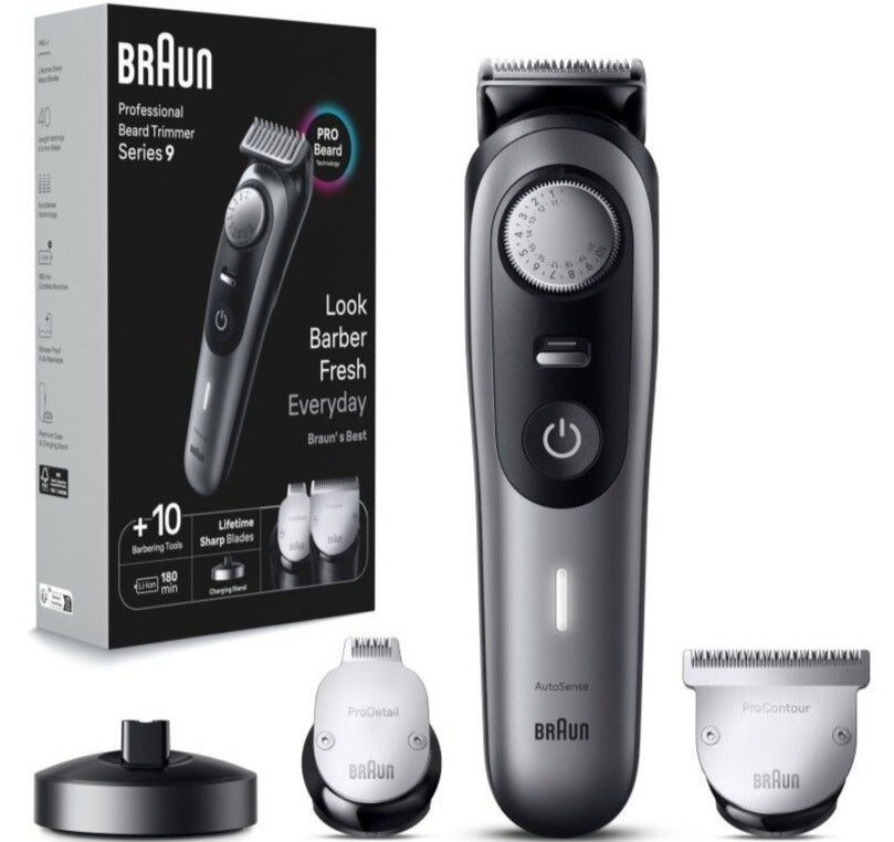 Braun Series 9 Professional Waterproof Beard Trimmer with Travel Case
