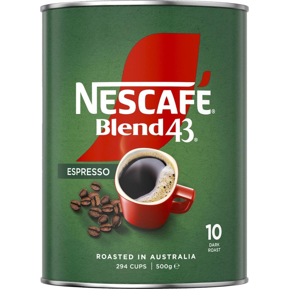 3 x Nescafe Blend 43 Espresso Instant Coffee 500g
