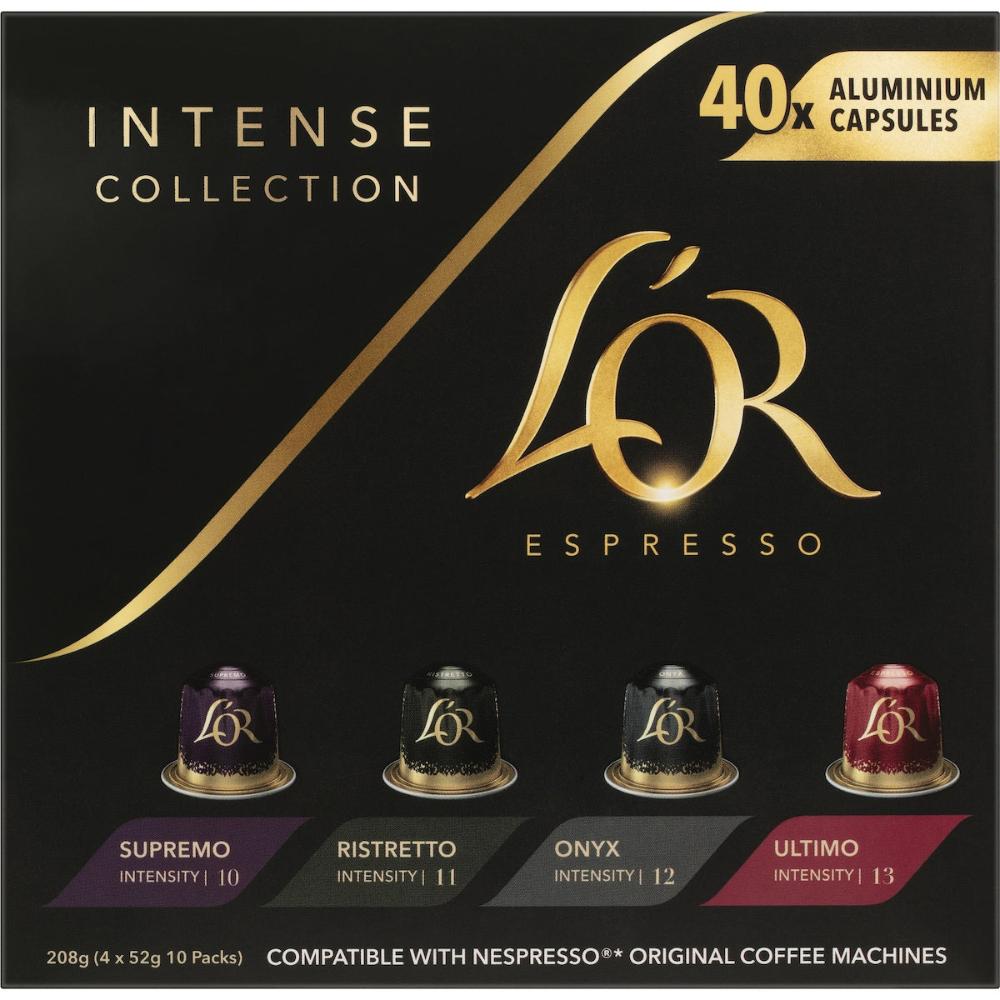 L'or Espresso Intense Collection Variety Coffee Capsules 40 Pack