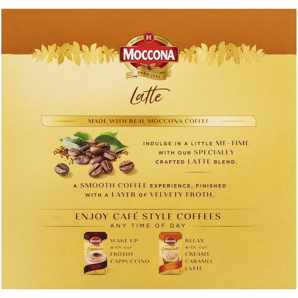 Moccona Coffee Sachets Latte 90 Pack