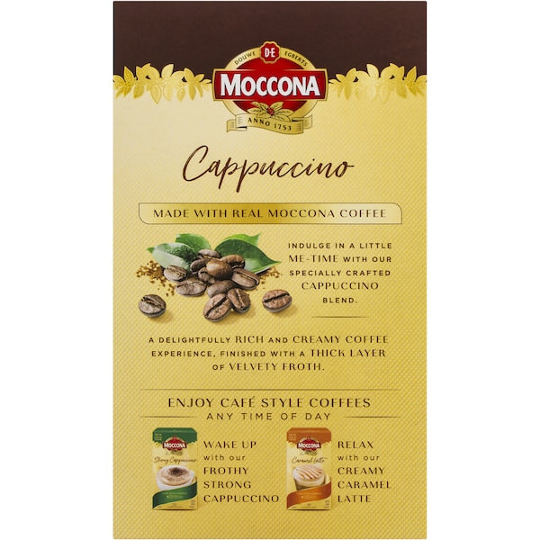 Moccona Coffee Sachets Cappuccino 10 Pack