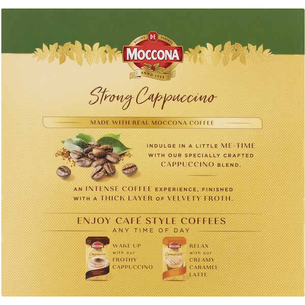 Moccona Coffee Sachets Strong Cappuccino 90 Pack