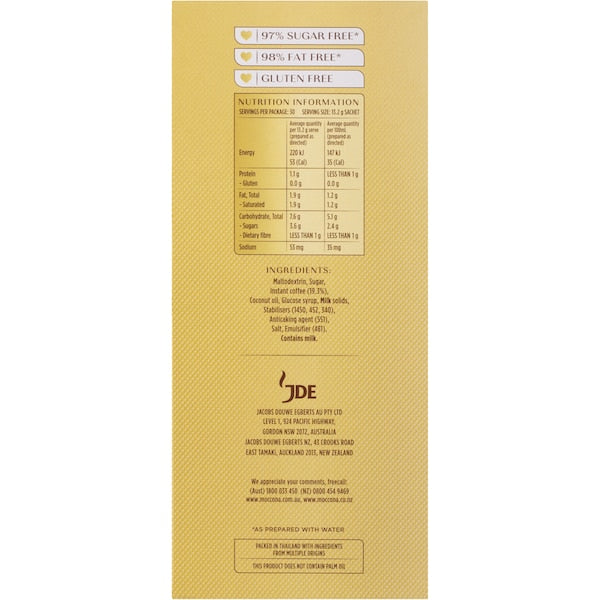 Moccona Coffee Sachets Strong Cappuccino 90 Pack