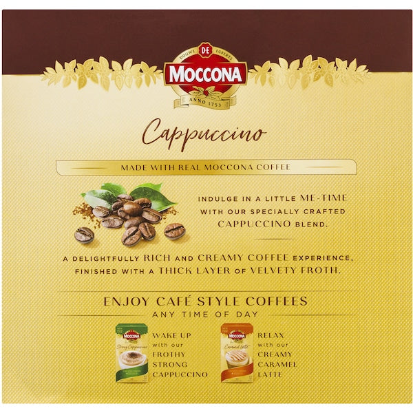Moccona Coffee Sachets Cappuccino 30 Pack