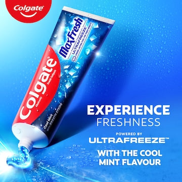 5 x Colgate Max Fresh Toothpaste With Mini Breath Strips Cool Mint 115g