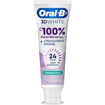 5 x Oral-B 3D White Lasting White Fresh Blast Whitening Toothpaste 95g