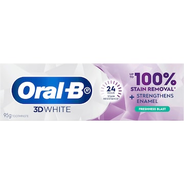 5 x Oral-B 3D White Lasting White Fresh Blast Whitening Toothpaste 95g
