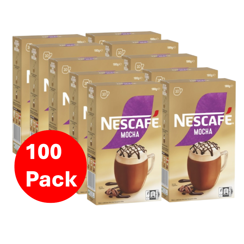 Nescafe Mocha Coffee Sachets 100 Pack