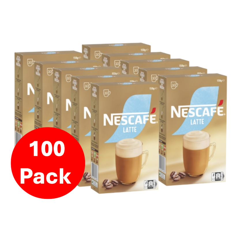 Nescafe Latte Coffee Sachets 100 Pack