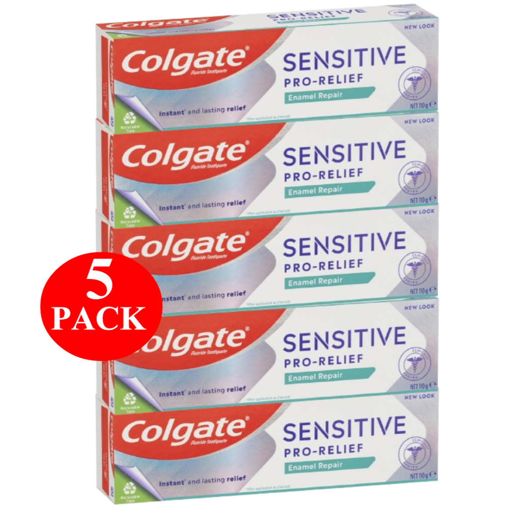 5 x Colgate Sensitive Toothpaste Pro-relief Enamel Repair 110g