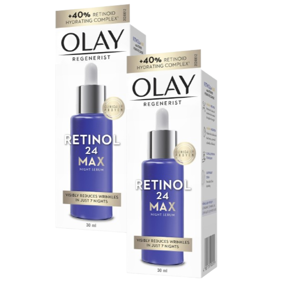 2 x Olay Regenerist Retinol 24 Max Night Serum 30ml