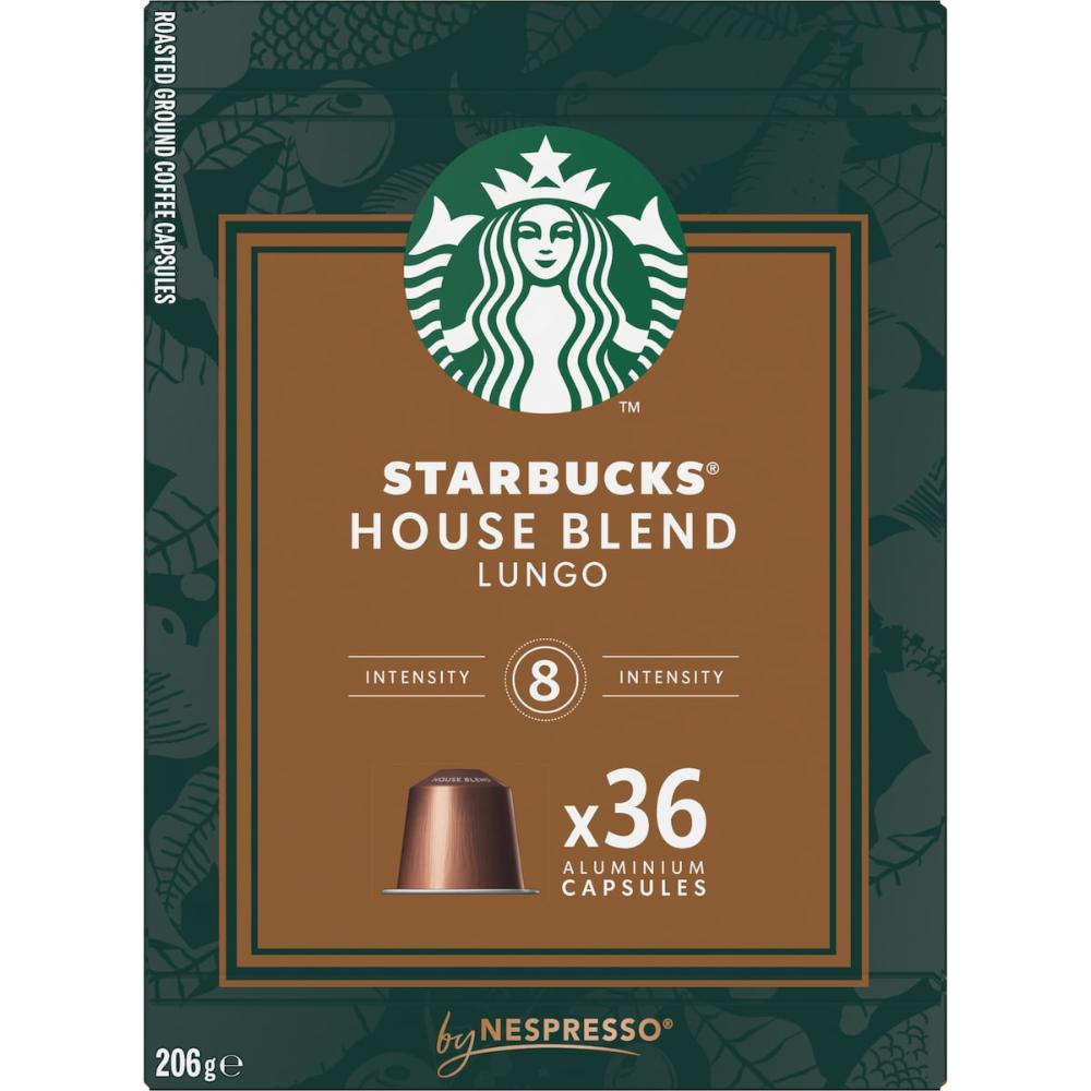 Starbucks By Nespresso House Blend Coffee Pods Capsules 72 Pack