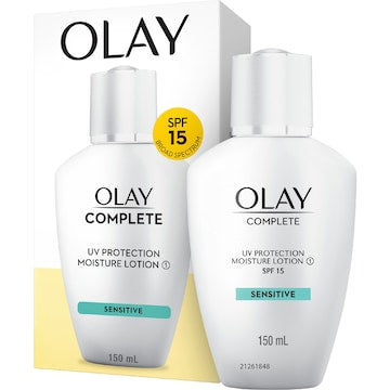 2 x Olay Complete UV Protection Sensitive Lotion SPF 15 150mL