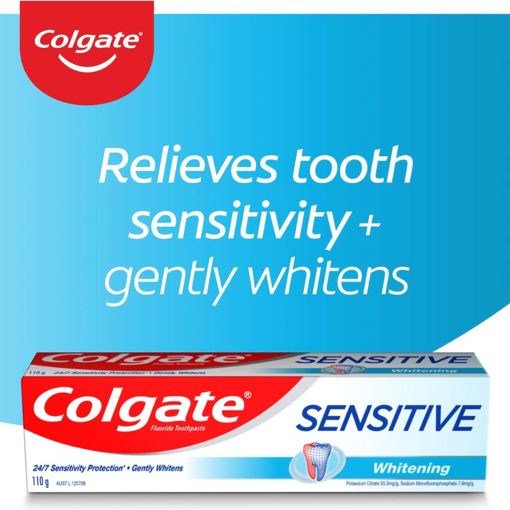 5 x Colgate Sensitive Toothpaste Whitening 110g