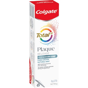 5 x Colgate Plaque Release Toothpaste Total Natural Mint 95g