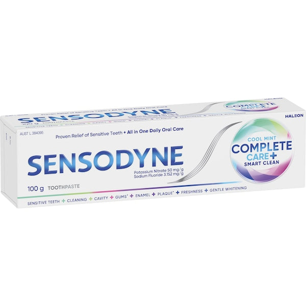 3 x Sensodyne Complete Care Cool Mint Sensitivity Toothpaste 100g