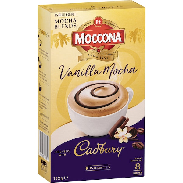 Moccona Vanilla Mocha Coffee Cadbury 40 Pack