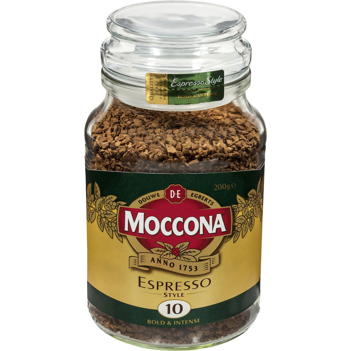 Moccona Freeze Dried Instant Coffee Espresso Style 200g