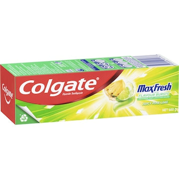 5 x Colgate Max Fresh Toothpaste Juicy Pine Lime 100g