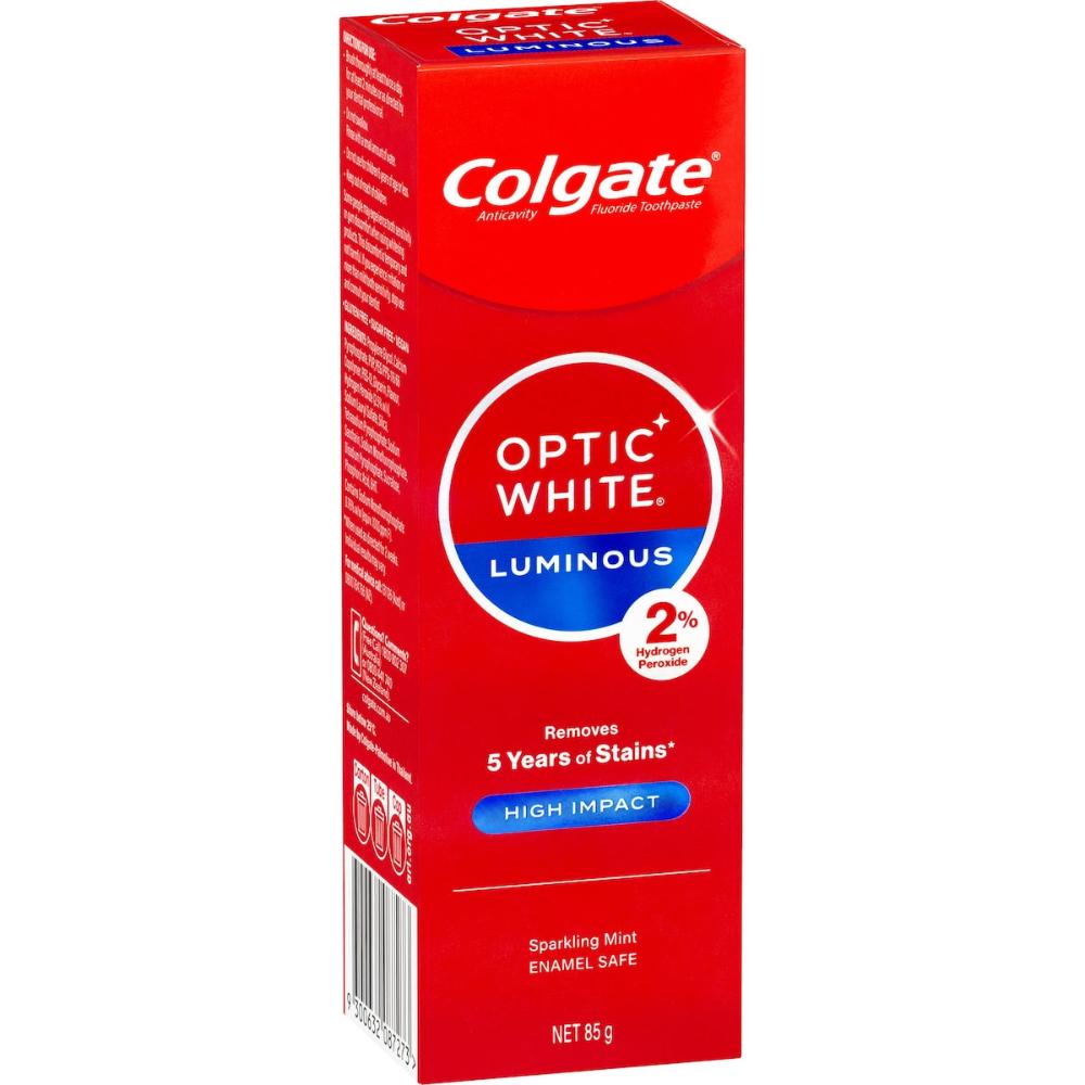 3 x Colgate Teeth Whitening Toothpaste Luminous High Impact 85g