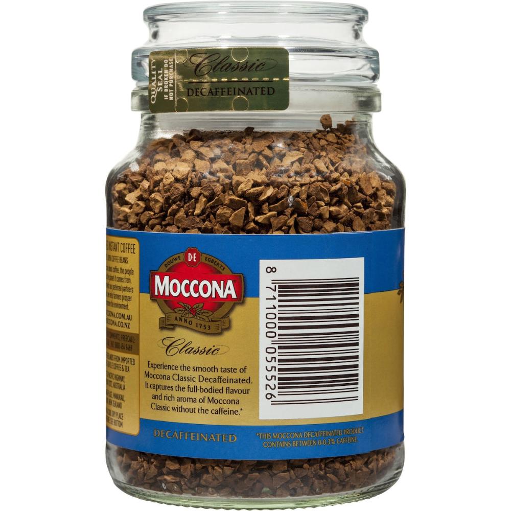 Moccona Freeze Dried Instant Coffee Classic Decaffeinated 100g
