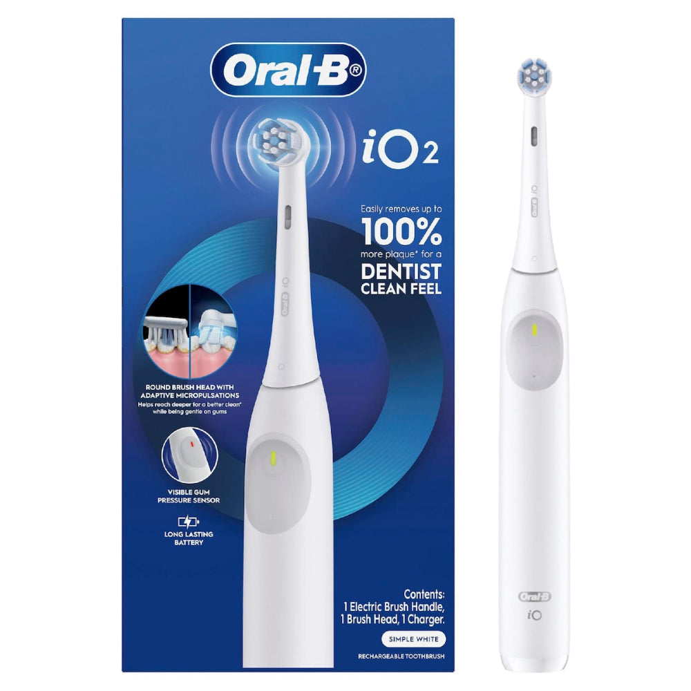 Oral-B iO2 Electric Toothbrush Set Simple White each