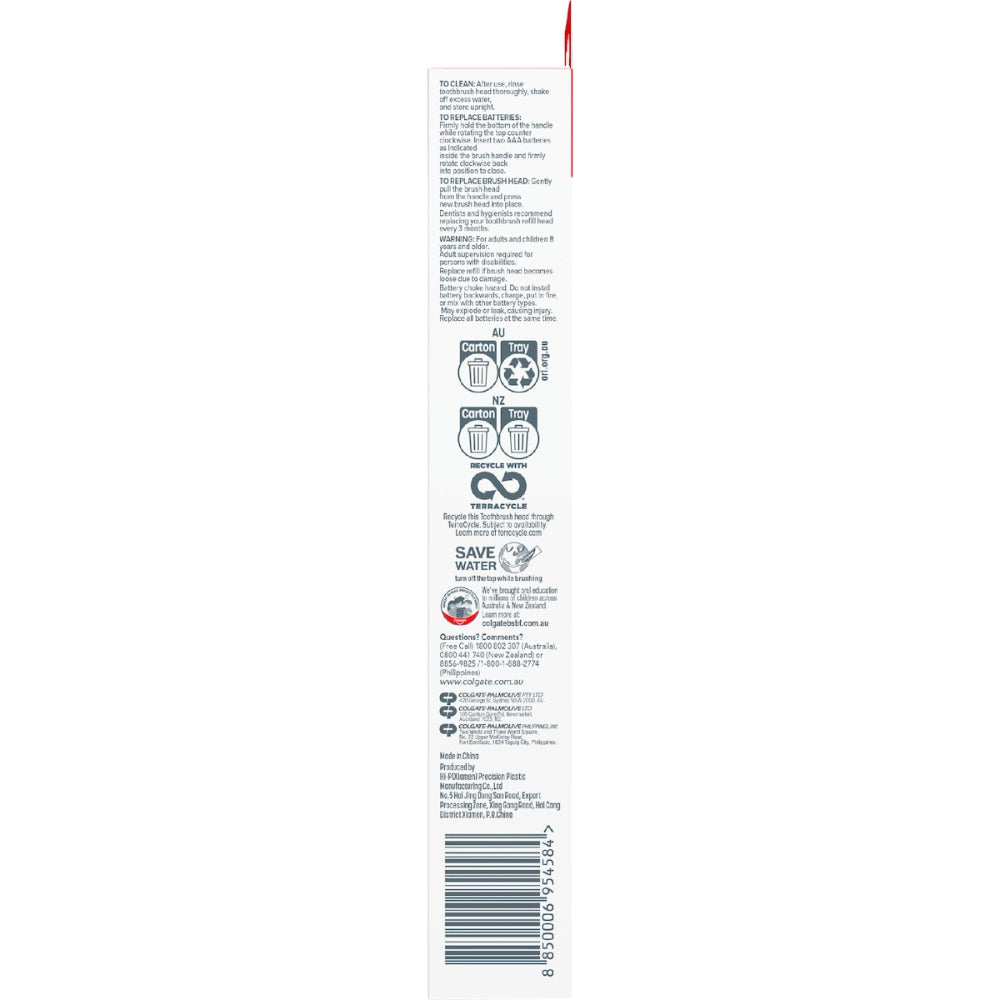 Colgate Battery Powered Toothbrush Total Soft each