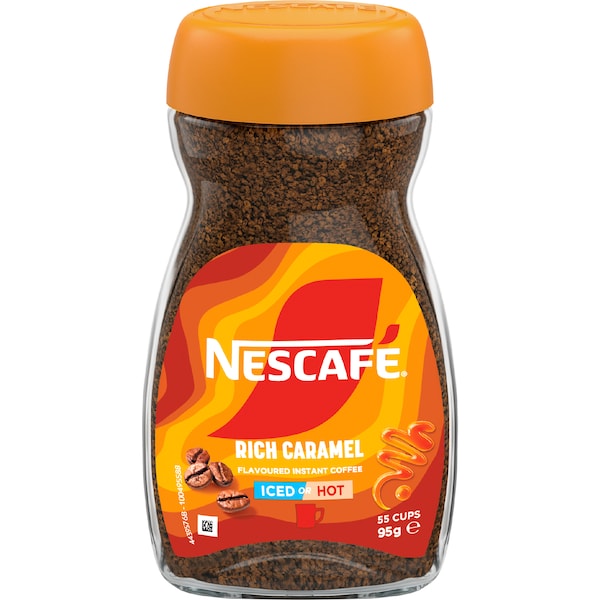 3x Nescafe Rich Caramel Flavoured Instant Coffee 95g