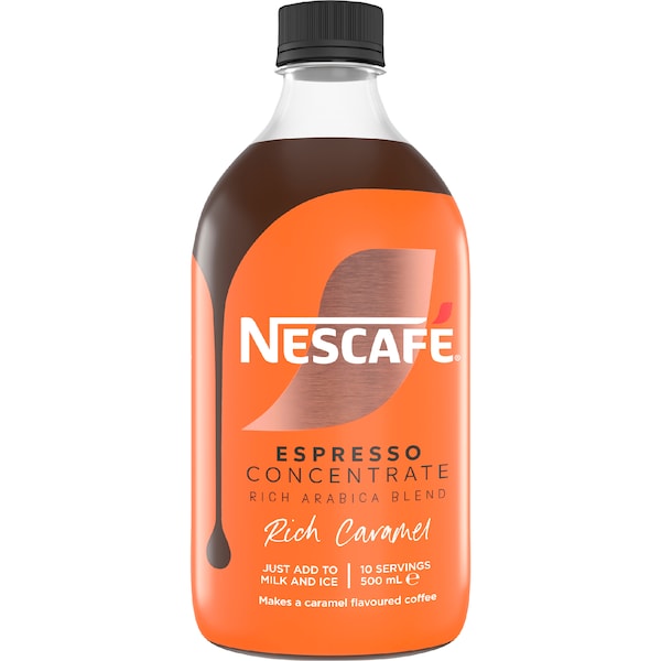 10x Nescafe Espresso Concentrate Rich Caramel 500mL
