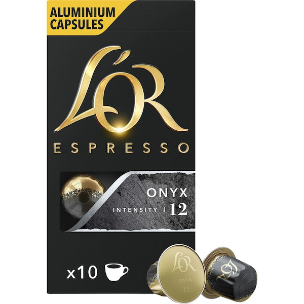 L'or Espresso Onyx Intensity 12 Coffee Capsules 50 Pack