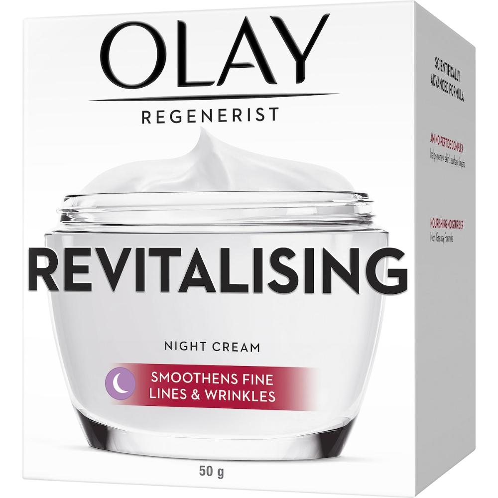 2 x Olay Regenerist Night Face Moisturiser Cream 50g