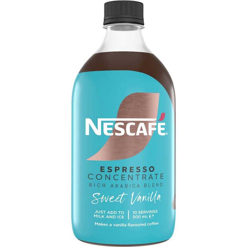 3 x Nescafe Espresso Concentrate Sweet Vanilla Liquid Coffee 500ml