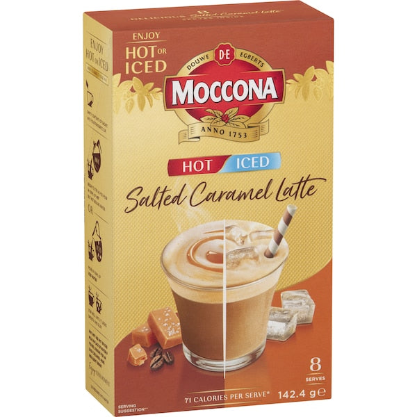 Moccona Hot/iced Salted Caramel Latte 40 Pack
