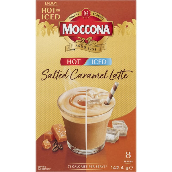 Moccona Hot/iced Salted Caramel Latte 40 Pack