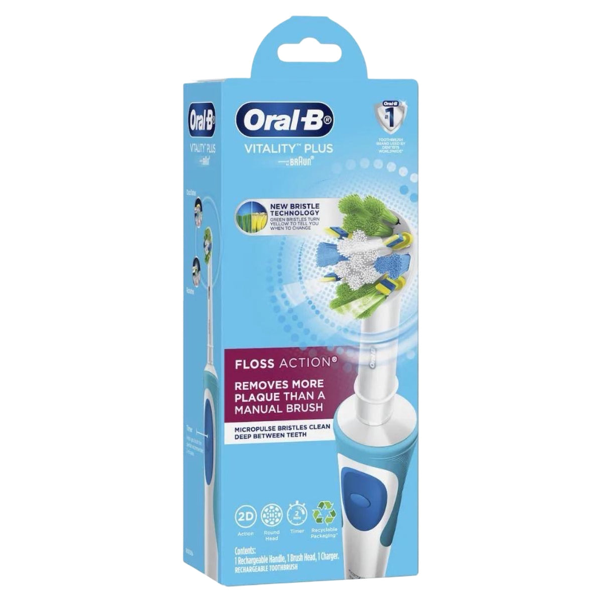 Oral-B Vitality CrossAction, Precision Clean & FlossAction Electric Toothbrush 3 Pack