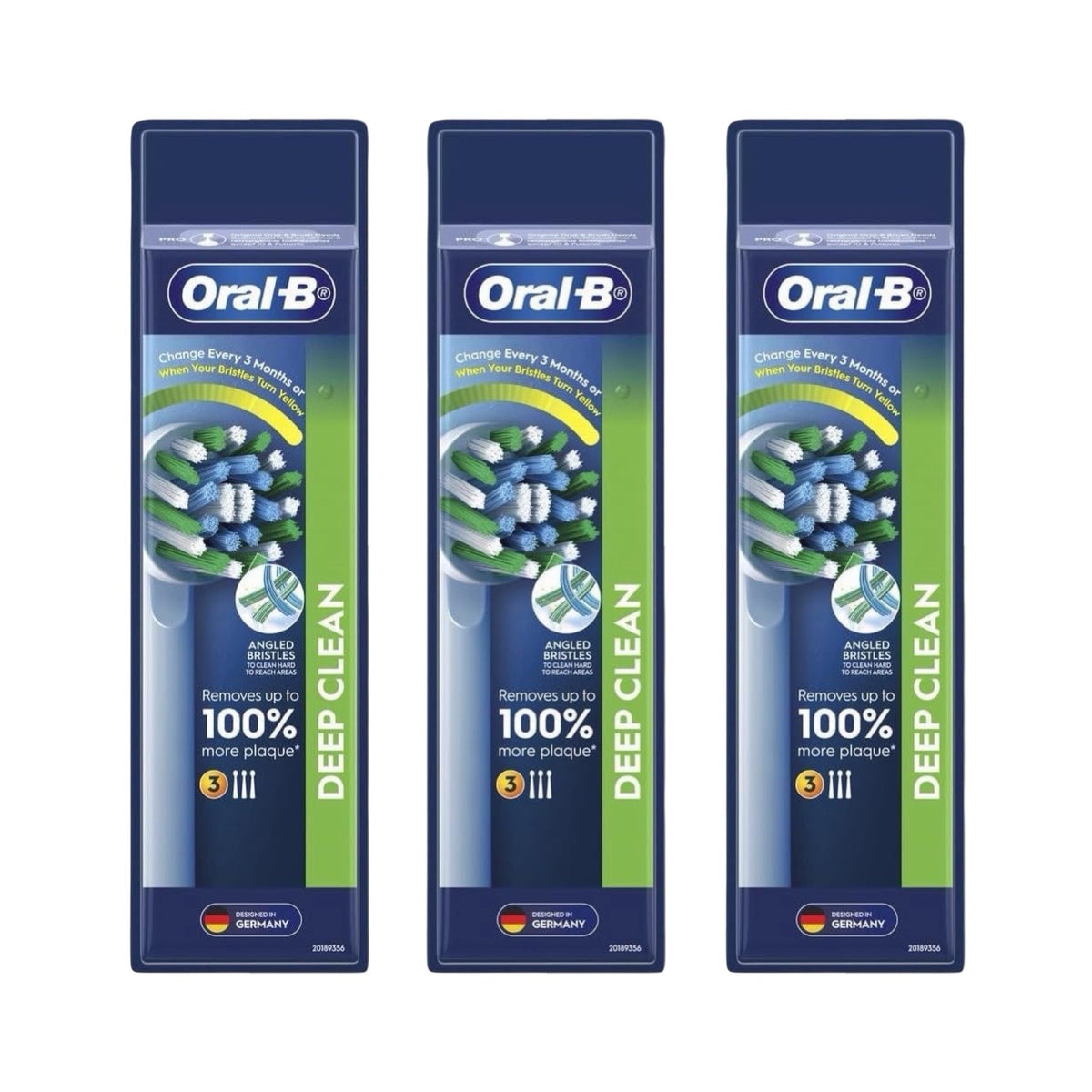 Oral-B Deep Clean Replacement Brush Heads Refills 9 Pack