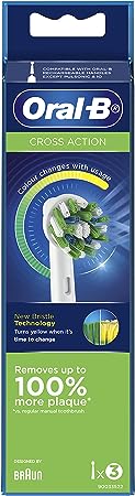 Oral B Power Toothbrush Cross Action Refills Rainbow 3 Pack