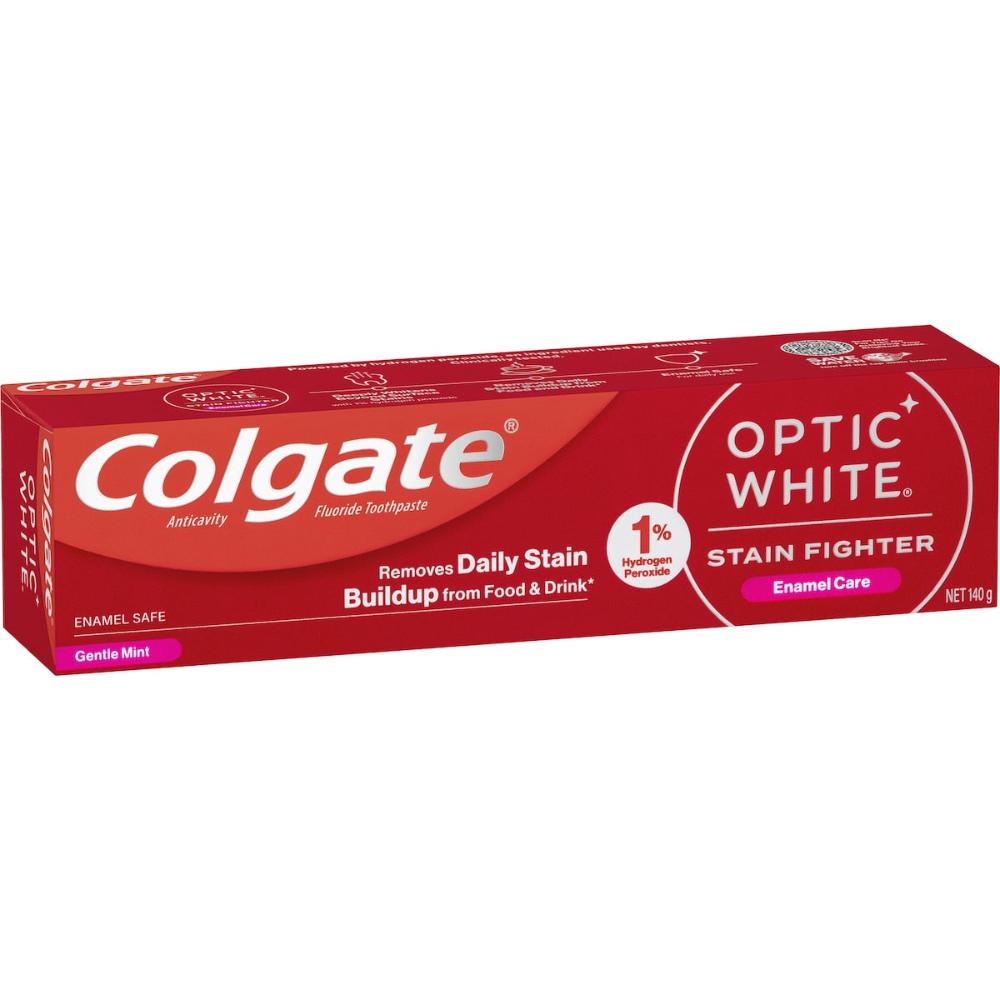 5 x Colgate Teeth Whitening Toothpaste Optic White Enamel Care 140g