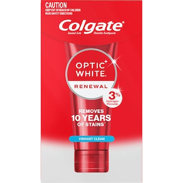 3 x Colgate Teeth Whitening Toothpaste Optic White Renewal Vibrant 85g