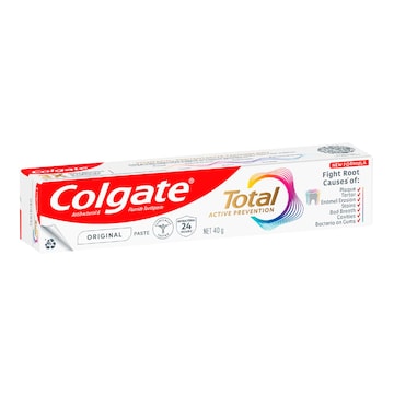 12 x Colgate Travel Total Active Prevention Original Toothpaste 40g