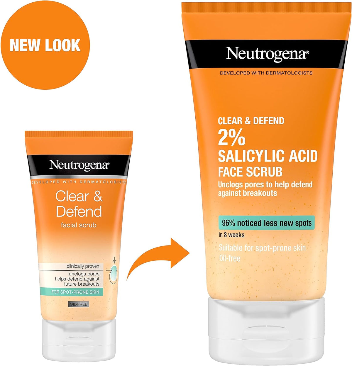 Neutrogena Clear & Defend Facial Scrub 150mL