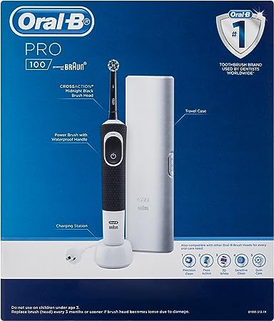 Oral B Pro 100 Cross Action Power Toothbrush Black
