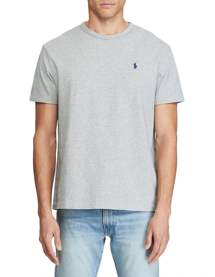 Polo Ralph Lauren Men's Jersey Crew Neck Tee / T-Shirt / Tshirt - Grey