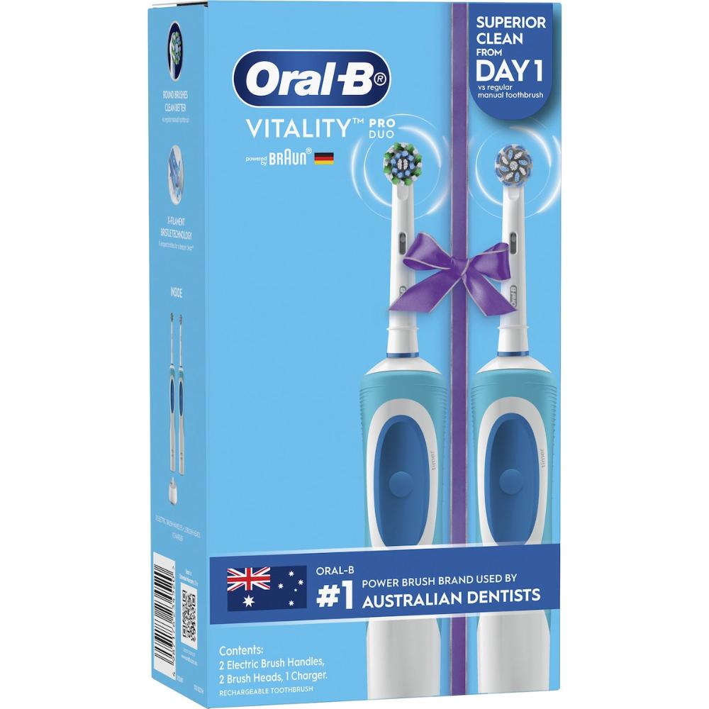 Oral-B Vitality Precision Clean Electric Toothbrush Twin Pack each