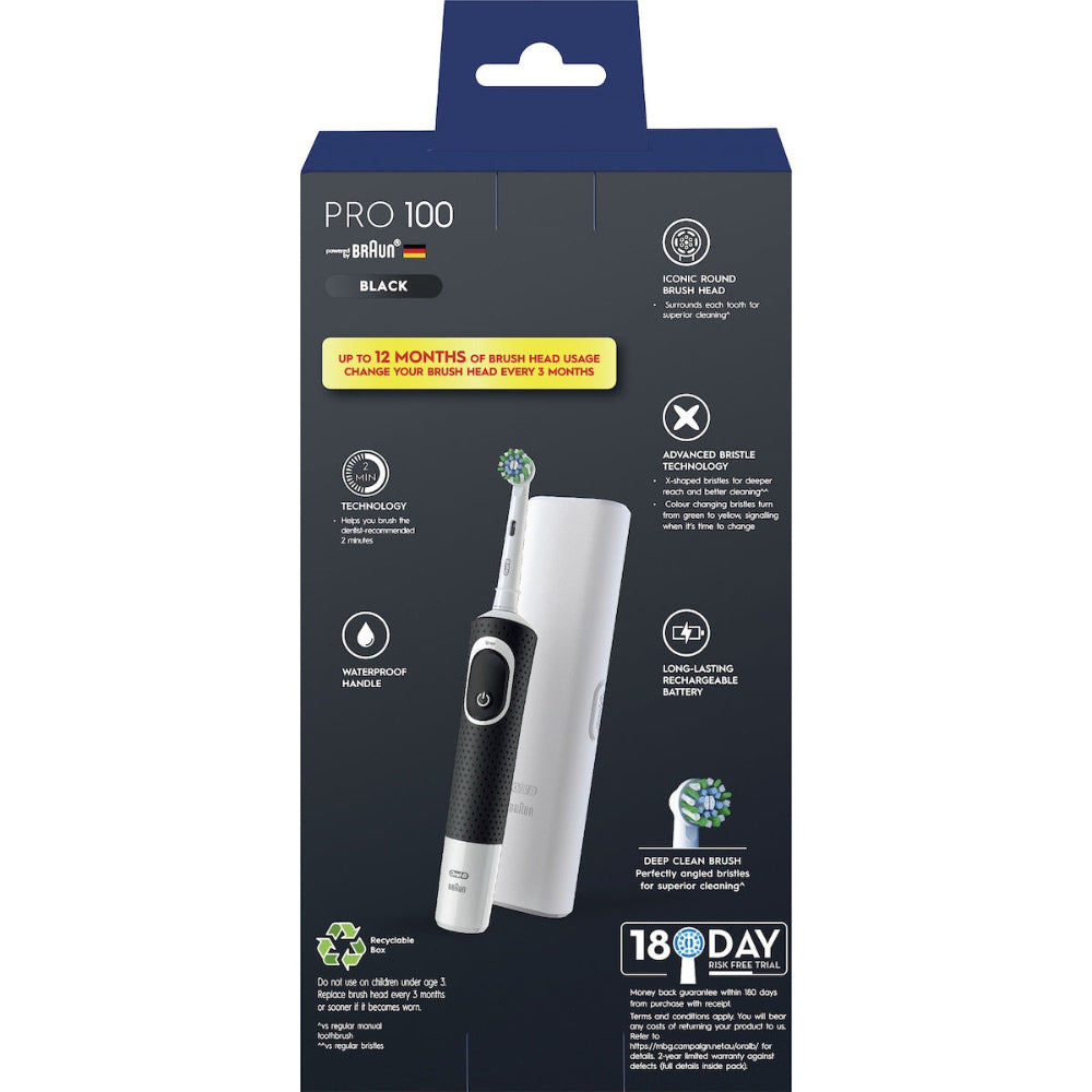 Oral-B Pro 100 Deep Clean Electric Toothbrush Starter Kit each