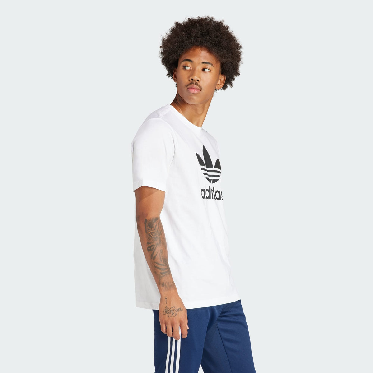 Adidas Mens Trefoil Tee - White/Black