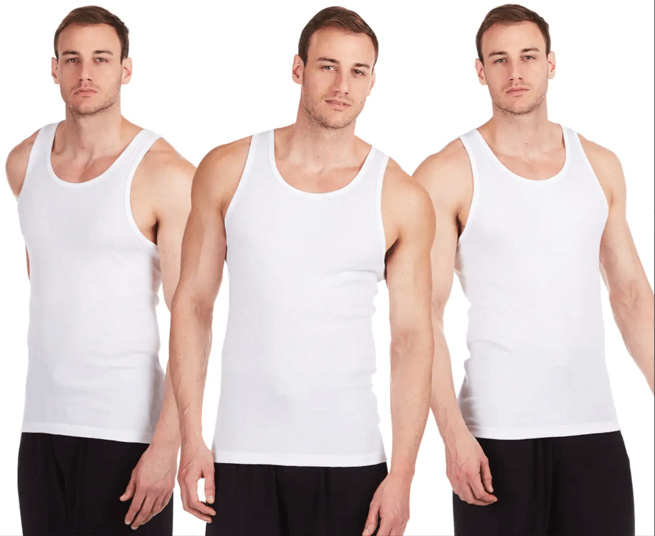 Calvin Klein Men's Tank Top 3-Pack - White/White/White